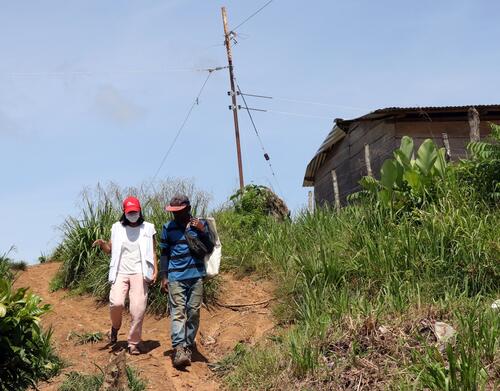 Sulaith Auzaque, fieldco in Catatumbo, and a migrant reaching the border with Colombia.