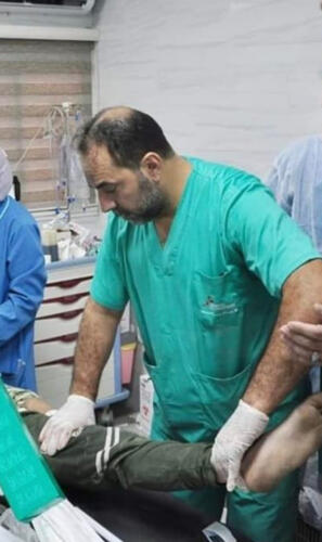 Dr Mohammed Obeid, MSF surgeon in Al-Shifa hospital