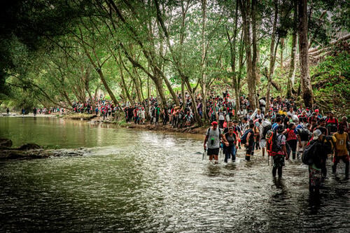 During their journey through the Darién, migrants must cross the Acandí and Tuquesa rivers.