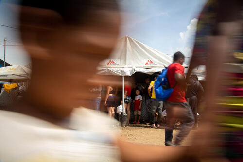MSF clinic in alliance with the Ministry of Health of Panama in the indigenous community of Lajas Blancas (Darién, Panama).