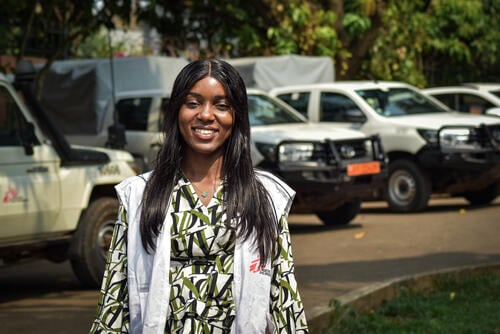 Dr. Kuisseu Michèle, MSF epidemiologist since 2022 based in Yaounde, Cameroon. She oversees surveillance and is responsible for the detection of epidemiological alerts. She collects data, analyses, and interprets them to help in decision making. 

"Knowing that what I do can help change the lives of not just one person but many vulnerable people, by facilitating access to quality healthcare, is a source of immense pride.

I am passionate about the impact of public health. I have worked as a clinician before but working with MSF has made me have a greater impact within my community."