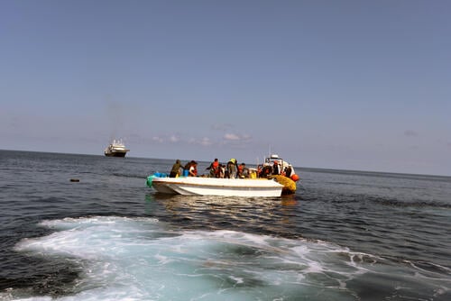 171 people are now safe aboard #GeoBarents after being rescued from 2 nearby boats this morning.

Tensions rose during the second rescue when the LCG halted MSF rhibs. After intense negotiations and calls to Norway, Italy and Libya, they withdrew, but not without threats