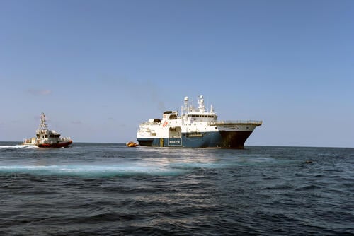 171 people are now safe aboard #GeoBarents after being rescued from 2 nearby boats this morning.

Tensions rose during the second rescue when the LCG halted MSF rhibs. After intense negotiations and calls to Norway, Italy and Libya, they withdrew, but not without threats