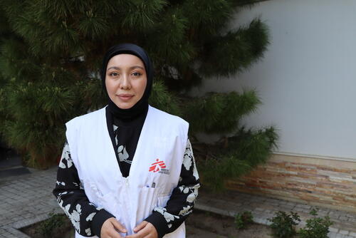 Gavhar Rasul-Zade is a nurse with Medecins Sans Frontieres (MSF) in Tashkent, Uzbekistan, specialized in liver diagnostics. 
 
“The earlier we detect cirrhosis, the less time it takes for treatment,” says Rasul-Zade. 

MSF in Uzbekistan works closely with the Ministry of Health, focusing on testing and treating people with HIV, Hepatitis C, and other infections.
