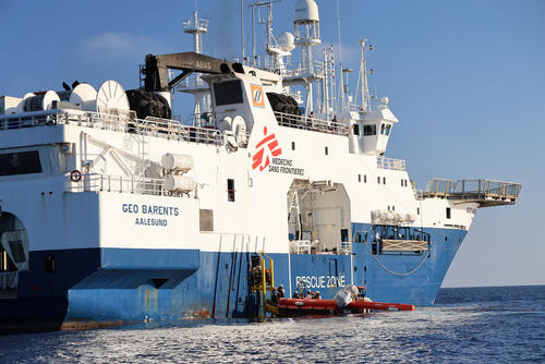 On Friday May 31 2024, 84 people in distress were rescued in two rescue operations conducted by the team on board of Geo Barents. All people were fleeing from #Libya, and were rescued in the Maltese SAR region.
In the first boat, 40 survivors were aboard a fiber glass boat and they had departed from Misrata, Libya. While in the second boat, 44 survivors were aboard a black rubber boat. The boat departed from Qarabulli, Libya. Almost half of the survivors are minors.
After the two rescues, the Italian authorities assigned Salerno as a place of safety to disembark people.
