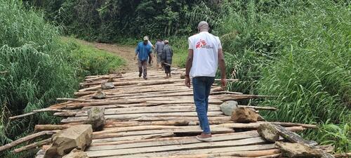 Border between Jimi and North Waghi districts, Jiwaka province, PNG