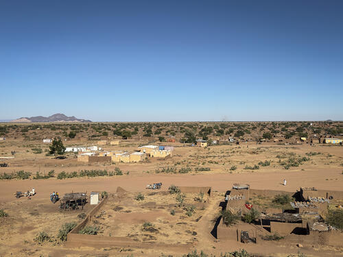 General view of Tawila landscape. Rooted in a decades-long history of attacks, reprisals and displacement, the town is now home to displaced people who have fled El Fasher and its surrounding camps Zamzam and Abu Shok.