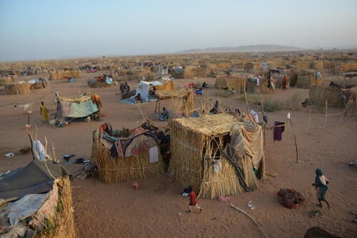 Images of displacement in an daround Tawila.