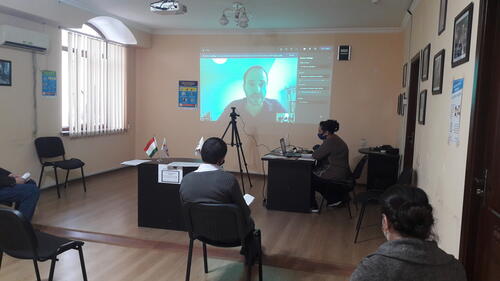 Online meeting of the MSF International President with the team in Dushanbe, Tajikistan

On 8-11 December 2020, Christos Christou, the International President of Médecins Sans Frontières, made a virtual visit to the Uzbekistan/Tajikistan mission to get better acquainted with the programmes MSF is implementing in these countries and meet the staff of our projects there. Online meetings with multi-national project teams were marked by in-depth and lively discussions on different aspects of MSF work and positioning, current challenges and ways forward. Dr Christos took part in three staff meetings during his virtual visit, where he spoke with representatives from different departments across the mission.  This visit enabled the International President to understand the work MSF does in Uzbekistan/Tajikistan including the priorities, opportunities, problems and context of the mission.