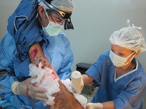 MSF has been providing surgical care to victims of violence, in a hospital set up in the north of Syria, since June 2012.