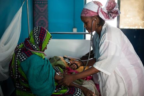 High blood pressure is common amongst patients due to a diet rich in fat and sugar. It is not uncommon for people to have meat for breakfast. at the Timbuktu reference hospital tend to patients on Friday Feb. 1, 2013.