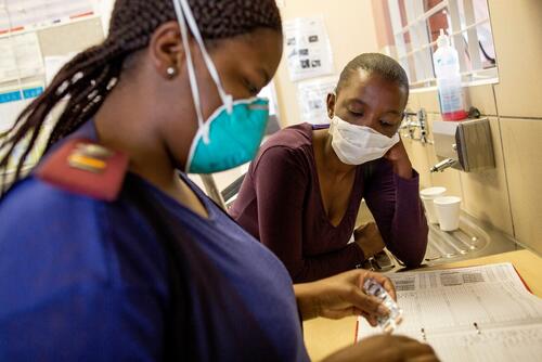 Simbongile  Xesha collects her medication from the pharmacy at Town 2 Clinic, Kuyasa, Khayelitsha.

Simbongile’s current DR-TB regimen: bedaquiline, linezolid, clofazimine, terizidone, levofloxacin, pyrazinamide.

Simbongile Xesha

“Last year, end- September, I started coughing and didn’t want to eat. My partner had XDR-TB so I probably caught it from him.  He passed away in May this year.
I brought myself to the clinic and within a week, in October 2015 I started full treatment for XDR-TB, with monthly supplies of drugs from my local clinic, which included bedaquiline.
I live with my mum and two sisters, and our children. 
I know from Dr Jenny that many patients need bedaquiline. I didn’t have to wait and was taking bedaquiline from the first day of treatment. I think that’s why my sputum started to change so quickly. I stick to my treatment same time every day and I go to a support group.
Today I work as a cashier at a frozen yoghurt place in Khayelitsha. I feel great. I’ve been taking bedaquiline for six months now.  I take all the tablets at the same time. The medication makes me very nauseous and knocks me out for one or two hours. But it makes me strong too.”