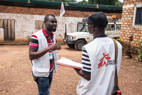 Delpeche Cyrille Pissa Tendele, 27 years old, childless, has been a state nurse for MSF for two and half years.

"I was there from the beginning of the project in Bambari, what I like is that we go where the others do not go, places where people have lost hope is gratifying."

"It's not easy, we're in a conflict zone, we're sometimes insulted, but people becomes our friends when they see our work, we save lives."

MSF work in Central African Republic. MSF has to negotiate with different armed groups to secure access and safety for their staff.
