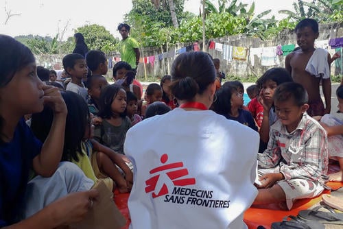 MSF conducts drawing and play sessions with kids at five informal evacuation sites in Iligan City as part of its mental health and psychosocial support (MHPSS) program. 

According to Nur Jannah Barandia, MSF psychosocial worker, it’s important for kids to play and have a sense of normalcy especially in difficult situations.