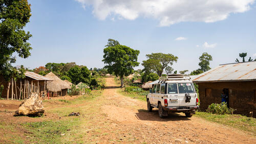 An MSF team visits Aday Ababa Health Center. MSF has supported capacity building, rehabilitation of the facility, and WASH infrastructure and support.