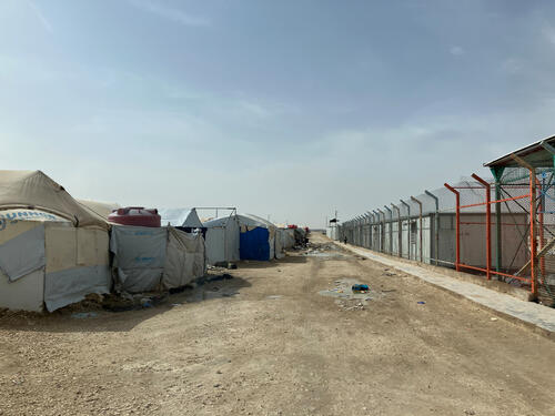 A view of the camp in the vicinity of MSF clinic