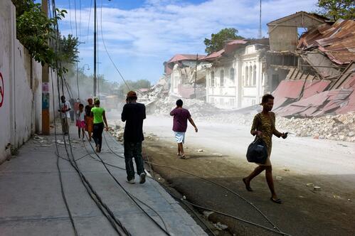 Port au Prince, Haiti, January 14 2010.<br/>