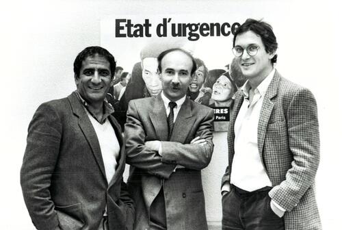 Drs. Rony Brauman, president de MSF France de 1982 a 1994, Claude Malhuret, president de 1978 a 1979, et Xavier Emmanuelli, president de 1980 a 1982.